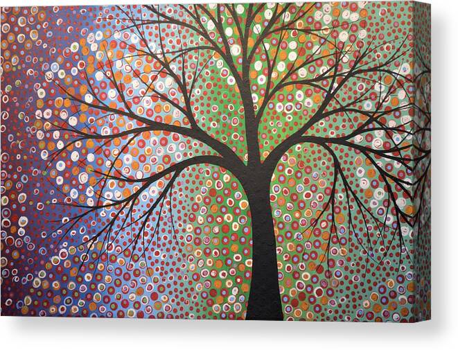 Nature Canvas Print featuring the painting Constellations #2 by Amy Giacomelli