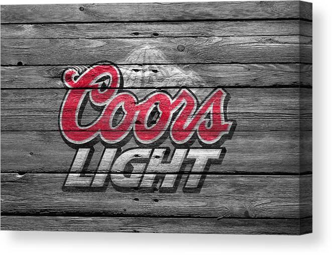 Coors Light Canvas Print featuring the photograph Coors Light by Joe Hamilton