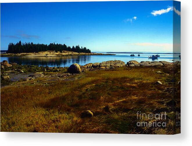 Atlantic Canvas Print featuring the photograph Deer Isle Maine #1 by Thomas R Fletcher