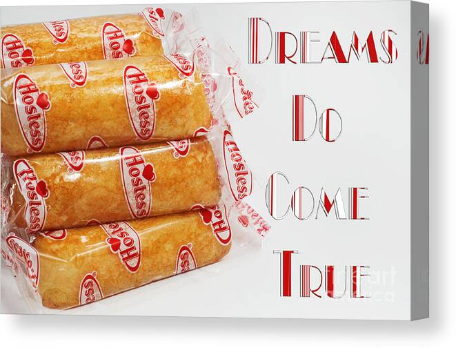 Twinkies Canvas Print featuring the photograph Dreams Do Come True by Andee Design