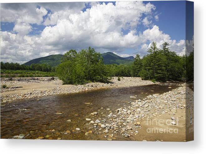 East Branch Of The Pemi Canvas Print featuring the photograph East Branch of the Pemigewasset River - Lincoln New Hampshire #1 by Erin Paul Donovan