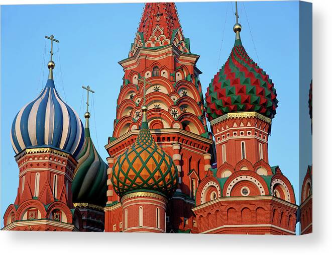 1561 Canvas Print featuring the photograph Europe, Russia, Moscow #1 by Kymri Wilt
