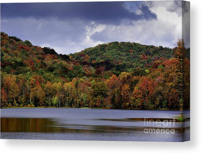 Allegheny Mountains Canvas Print featuring the photograph Fall Color Summit Lake #1 by Thomas R Fletcher