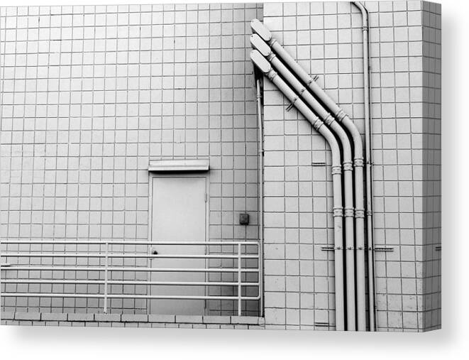Gridlock Canvas Print featuring the photograph Gridlock #1 by Skip Hunt
