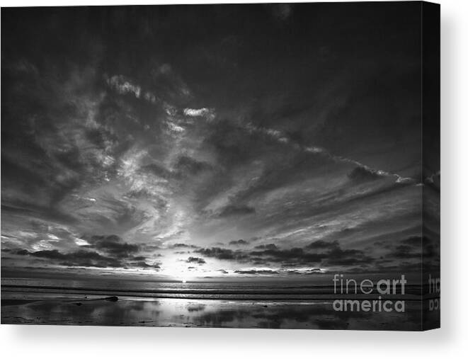 Sunset Canvas Print featuring the photograph Last Peek #1 by Timothy Johnson