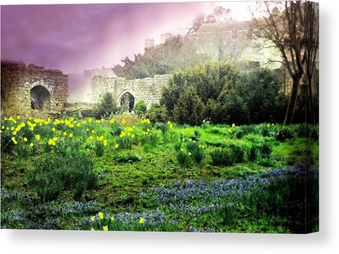 Leeds Castle Canvas Print featuring the photograph Leeds Castle #1 by Diana Angstadt