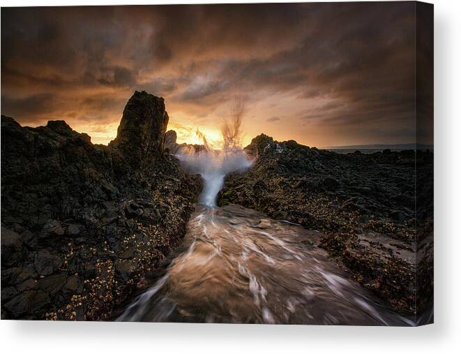 Drama Canvas Print featuring the photograph Light Of Hope #1 by Gunarto Song