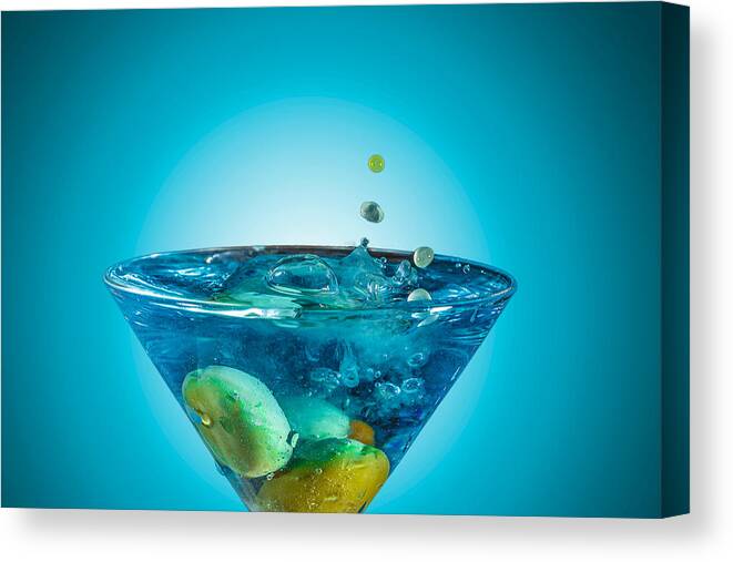 Abstract Canvas Print featuring the photograph Martini #1 by Peter Lakomy