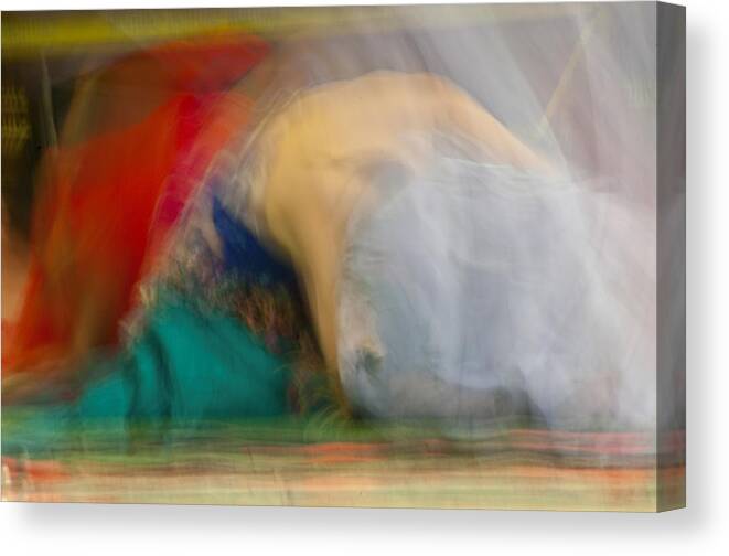 Belly Dancing Canvas Print featuring the photograph Mideastern Dancing by Catherine Sobredo
