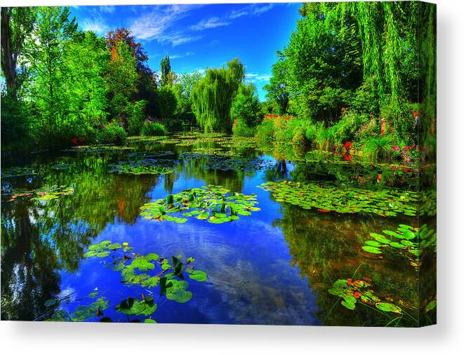 Monet Canvas Print featuring the photograph Monet's lily pond #2 by Midori Chan