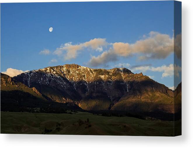 Mountains Canvas Print featuring the photograph Montana Morning #1 by Natural Focal Point Photography