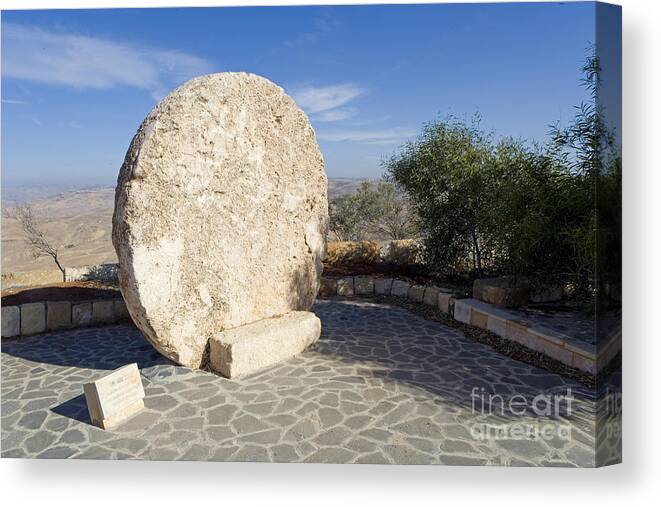 Historic Canvas Print featuring the photograph Mount Nebo, Jordan #1 by Adam Sylvester