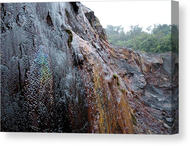 Nobody Canvas Print featuring the photograph Natural Oil Seep #1 by Sinclair Stammers/science Photo Library