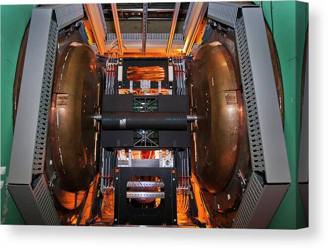 Phenix Canvas Print featuring the photograph Phenix Detector At Rhic #1 by Brookhaven National Laboratory