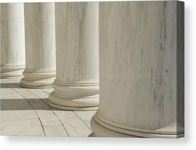 Stone Canvas Print featuring the photograph Pillars #1 by Brandon Bourdages