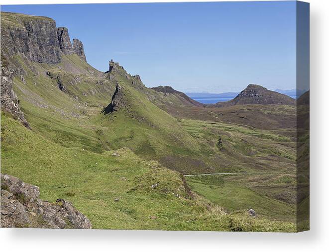 Quiraing Canvas Print featuring the photograph Quiraing #1 by Eunice Gibb