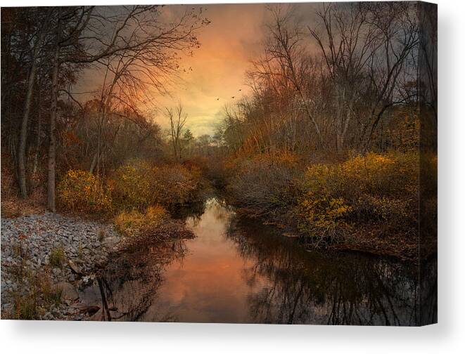 Landscape Canvas Print featuring the photograph Remains of the Day #1 by Robin-Lee Vieira