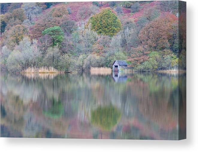 Rydal Water Canvas Print featuring the photograph Rydal Reflections #1 by Nick Atkin