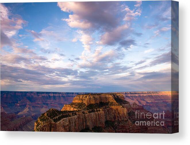 Cliffs Canvas Print featuring the photograph Starting The Day by Tamara Becker