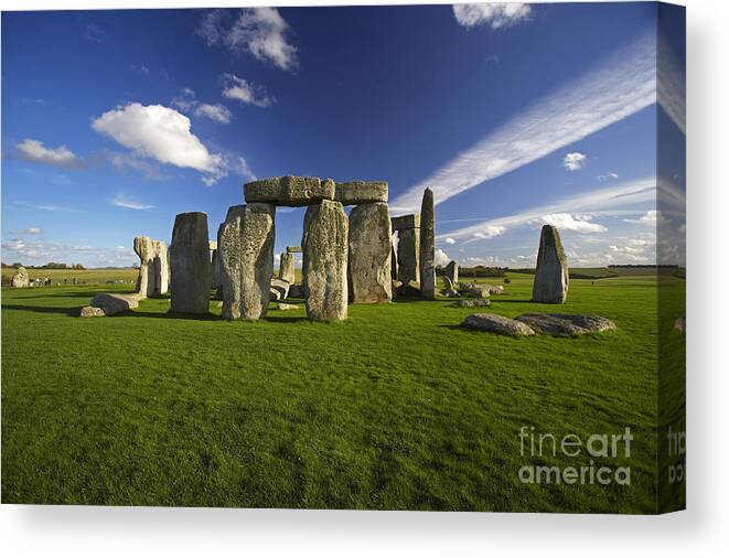 Stonehenge Canvas Print featuring the photograph Stonehenge #1 by Premierlight Images