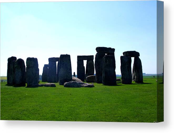 Wiltshire Canvas Print featuring the photograph Stonehenge #1 by Sharon Popek