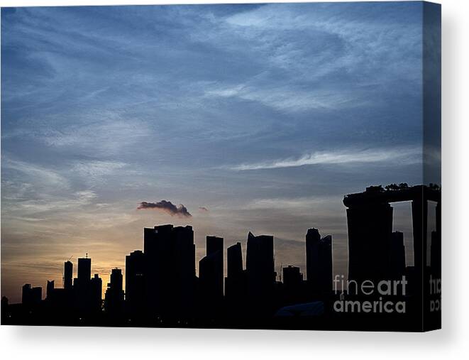 Photography Canvas Print featuring the photograph Sunset #1 by Ivy Ho