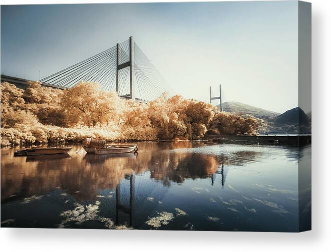 Tranquility Canvas Print featuring the photograph Surreal City In Dream #1 by D3sign
