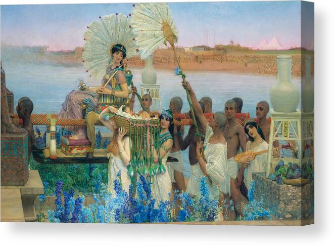 ALMA TADEMA THE FINDING OF MOSES REALISM  ART GICLEE PRINT FINE  CANVAS