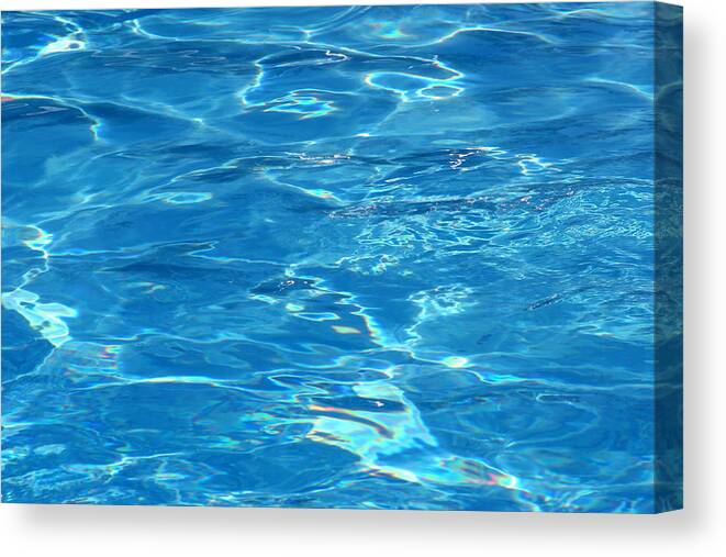 Blue Canvas Print featuring the photograph Water #1 by Steve Ball