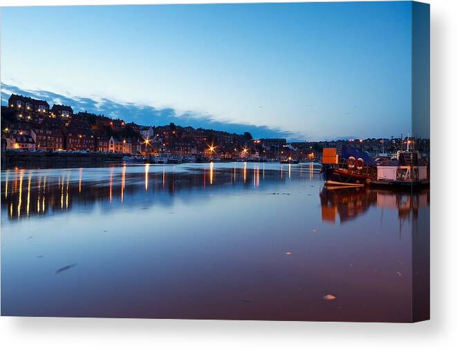 Whitby Canvas Print featuring the photograph Whitby #1 by Stephen Taylor