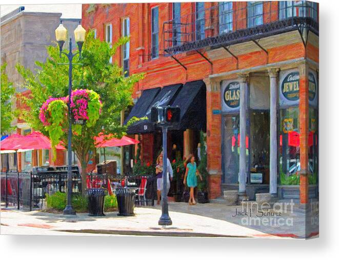 Perrrysburg Ohio Canvas Print featuring the photograph Downtown Perrysburg #10 by Jack Schultz