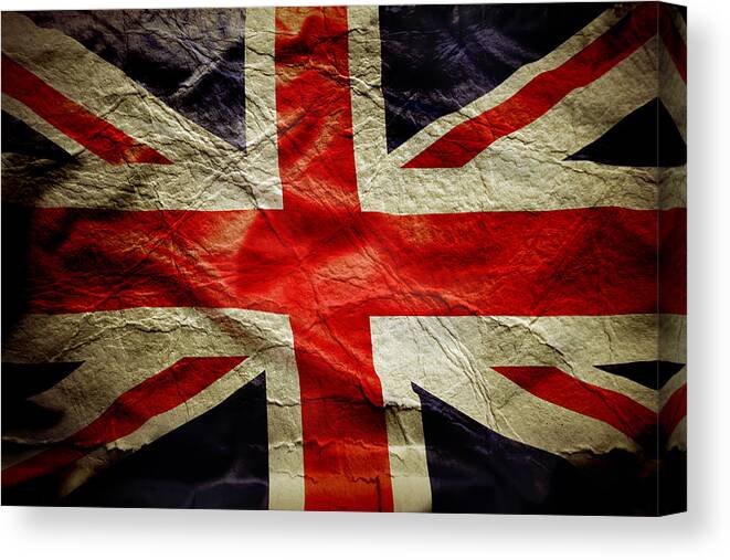 Flag Canvas Print featuring the photograph Union Jack #10 by Les Cunliffe