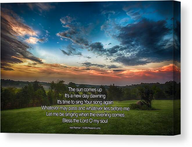  Canvas Print featuring the photograph 10000 Reasons by Joshua Minso