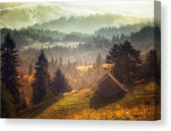 Landscape Canvas Print featuring the photograph Untitled #11 by Stanislav Hricko