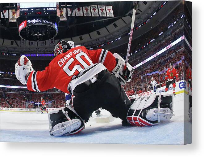 Playoffs Canvas Print featuring the photograph 2015 Nhl Stanley Cup Final - Game Six #13 by Bruce Bennett