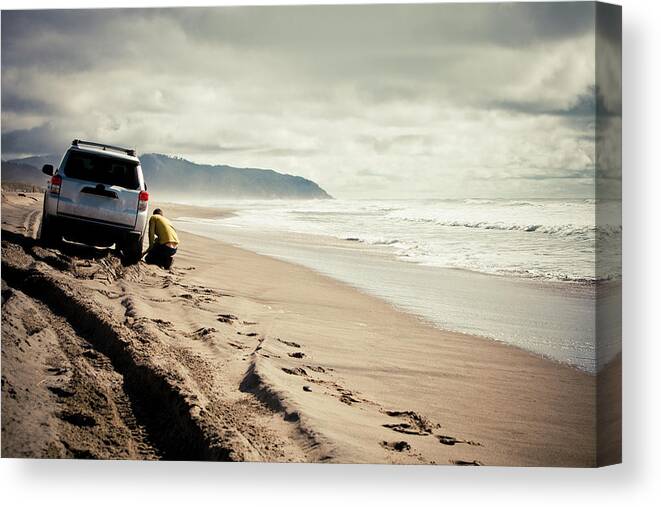 Tranquility Canvas Print featuring the photograph Oregon Coast #13 by Christopher Kimmel
