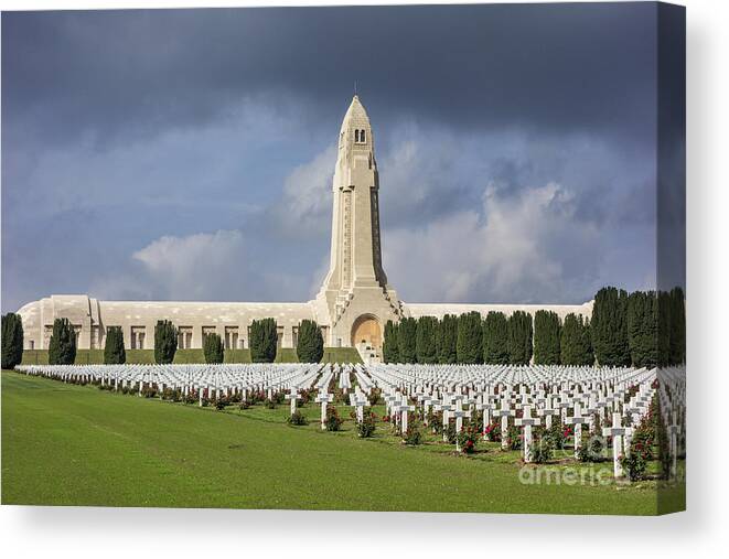 Douaumont Canvas Print featuring the photograph 130918p254 by Arterra Picture Library