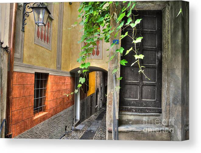 Alley Canvas Print featuring the photograph Tight alley #14 by Mats Silvan
