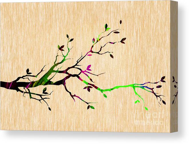 Tree Canvas Print featuring the mixed media Tree Branch Collection #14 by Marvin Blaine