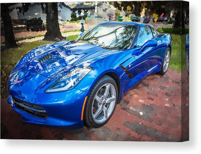 2014 Chevrolet Corvette Canvas Print featuring the photograph 2014 Chevrolet Corvette C7 #21 by Rich Franco