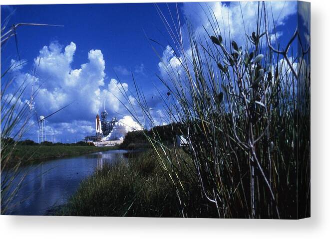 Retro Images Archive Canvas Print featuring the photograph Space Shuttle Challenger #17 by Retro Images Archive