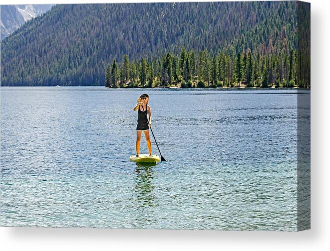 Tatiana Greener Canvas Print featuring the photograph Paddle Board #18 by Elijah Weber