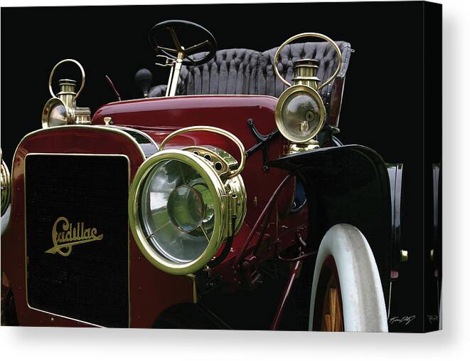 1905 Cadillac Canvas Print featuring the digital art 1905 Cadillac horseless carriage by Kevin Doty