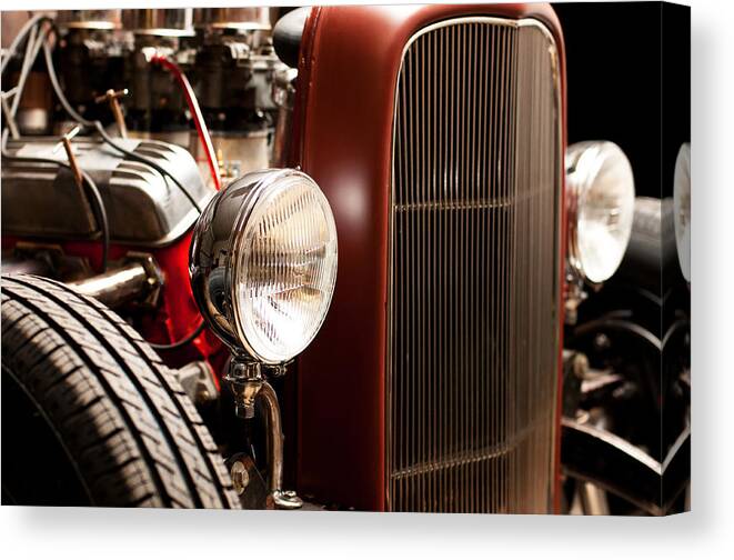 Hotrod Canvas Print featuring the photograph 1932 Ford Hotrod by Todd Aaron