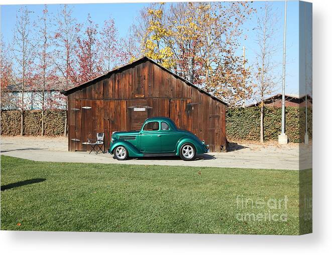 Transportation Canvas Print featuring the photograph 1936 Custom Ford Hotrod 5D26397 by Wingsdomain Art and Photography