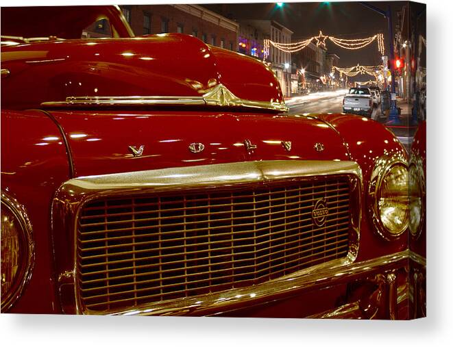 1953 Canvas Print featuring the photograph 1953 Volvo PV 444 by Michael Porchik