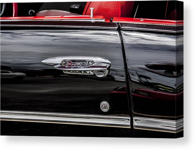 V8 Engine Canvas Print featuring the photograph 1957 Chevrolet Bel Air by Rich Franco