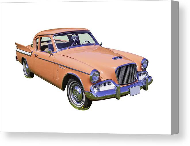 Vintage Canvas Print featuring the photograph 1961 Studebaker Hawk Coupe by Keith Webber Jr