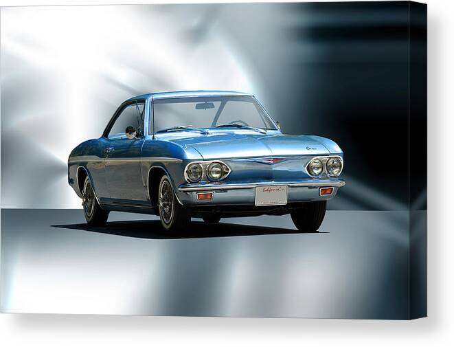 Auto Canvas Print featuring the photograph 1965 Chevrolet Corvair I by Dave Koontz