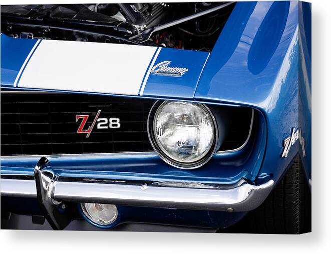 Camaro Canvas Print featuring the photograph 1969 Z28 Camaro Real Muscle Car by Rich Franco